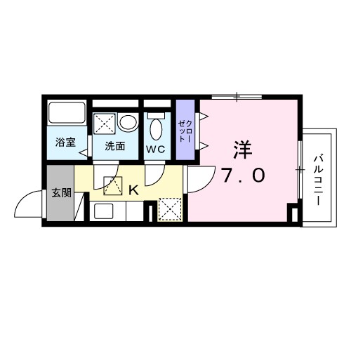 コトン　ヴァリ　寺田町駅前 間取り