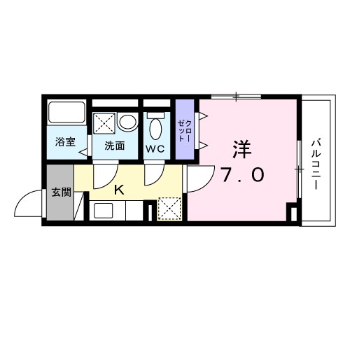 コトン　ヴァリ　寺田町駅前 間取り