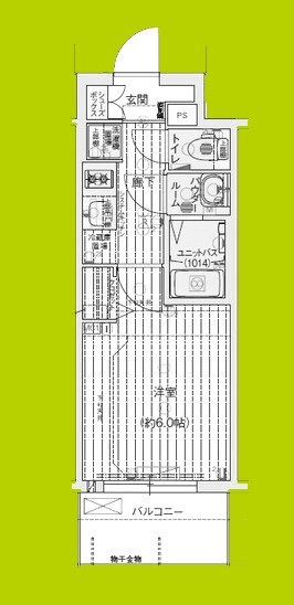 プレサンス緑橋ソレアス 間取り図
