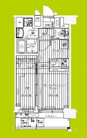 プレサンスOSAKA姫里ヴィオン 間取り