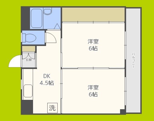 ハイツ三喜屋 間取り