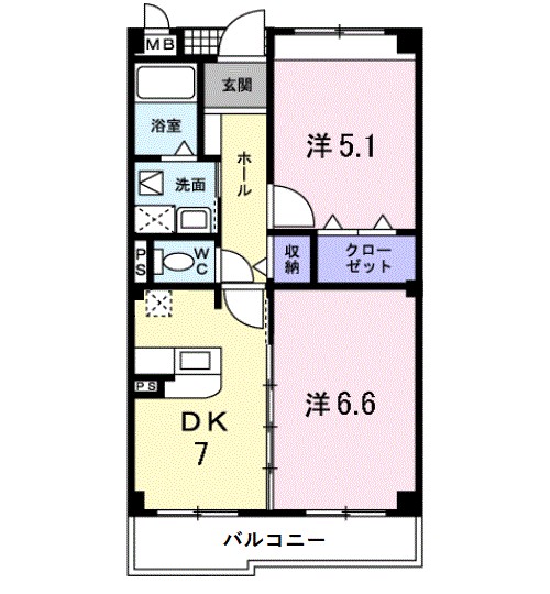 クリスタルウイング輝 間取り