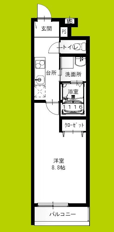 フジパレス尼崎東園田Ⅱ番館 間取り