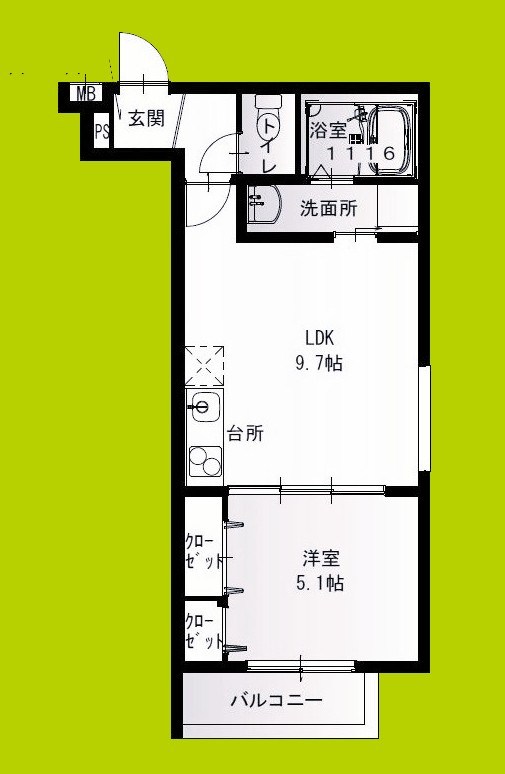 フジパレス尼崎東園田Ⅴ番館 間取り