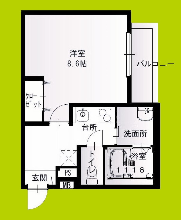 フジパレス尼崎東園田Ⅴ番館 間取り