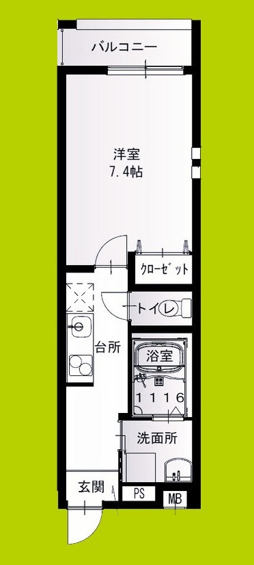 フジパレス阪急武庫之荘Ⅲ番館 間取り