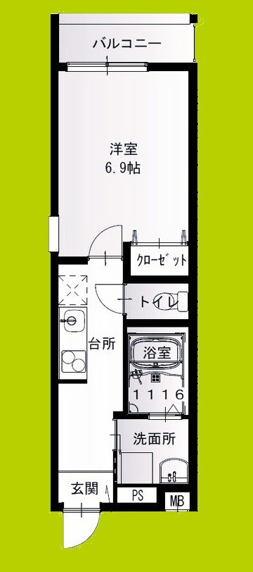 フジパレス阪急武庫之荘Ⅱ番館 間取り