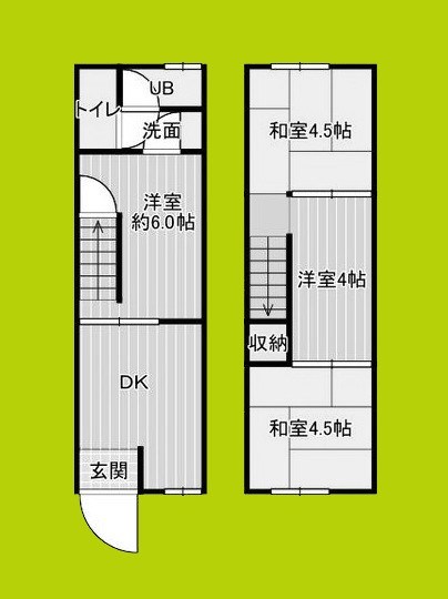 高殿4-18-24(道路沿) 間取り