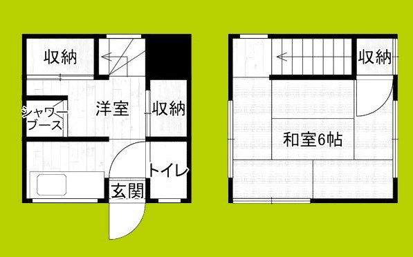 旭区中宮3丁目貸家 間取り