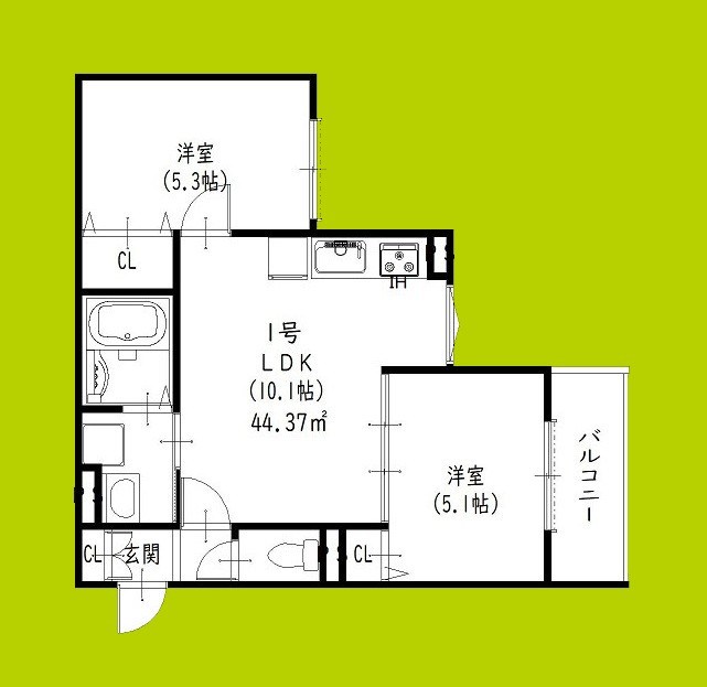 クリエオーレ田島 間取り