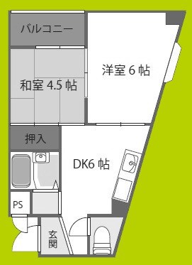行友ハイツⅡ 間取り