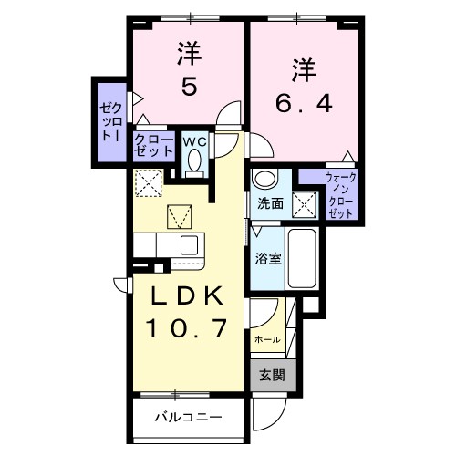 ポンテ　アルト　池上　Ｂ 間取り