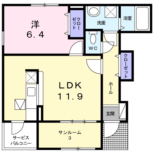 セントレア貝塚Ⅱ 間取り