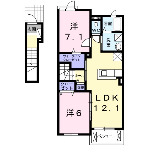 キャトル　セゾン 間取り
