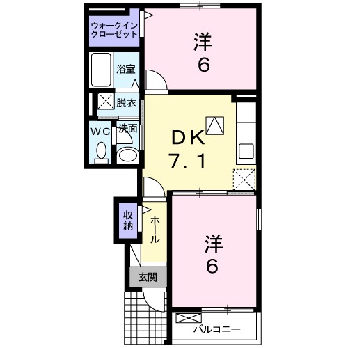 エコールかつらぎ 間取り