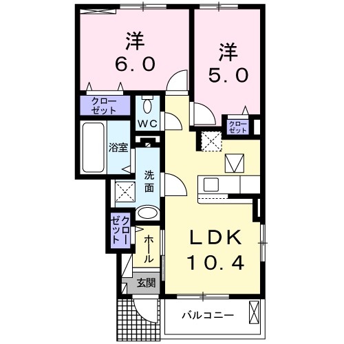 サウスコートⅠ 間取り