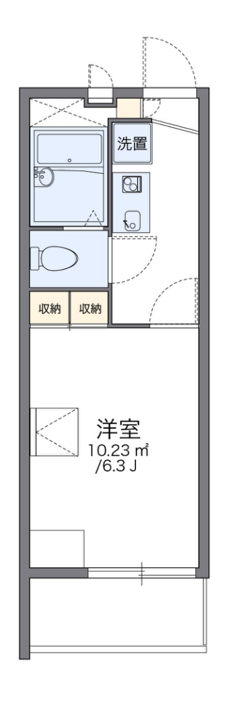 レオパレスかもじや 間取り