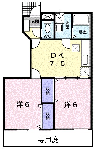 ハーモニーカサベルデⅡ号館 間取り