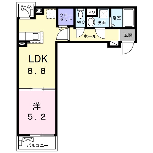 メゾンルミネ　中町 間取り