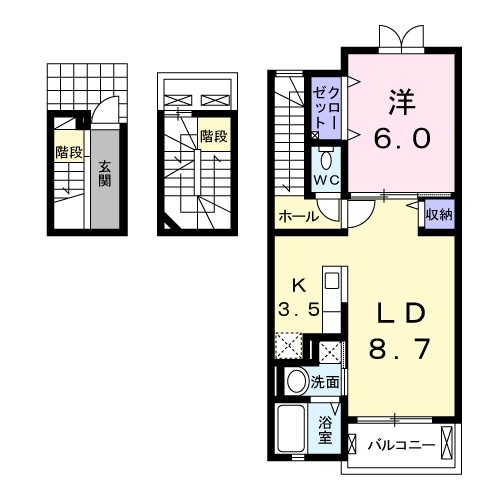ジャルダン　ブルーⅡ 間取り