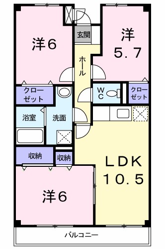カーサ　フィレンツェ 間取り