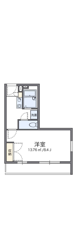 レオパレス中井町２ 間取り