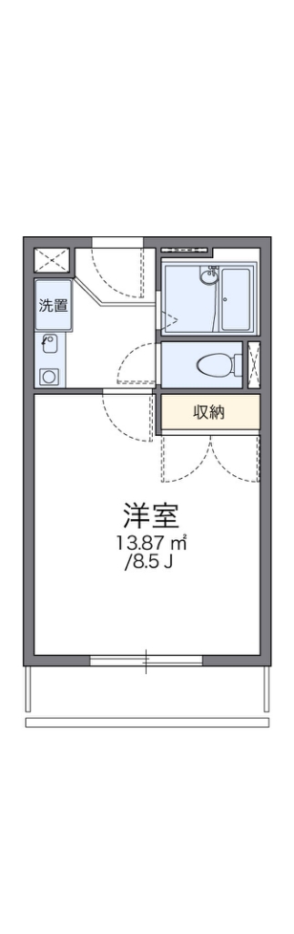 レオパレス中井町２ 間取り