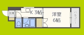 東洋プラザ泉尾 間取り