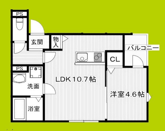 （仮称）La-Crea放出東 間取り