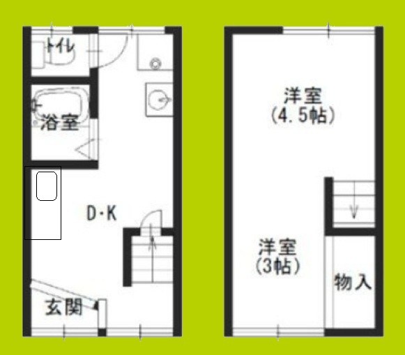 遠里小野5丁目貸家 間取り