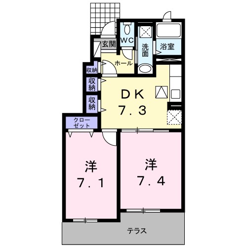 メゾン　ド　ラトン　ラヴール 間取り