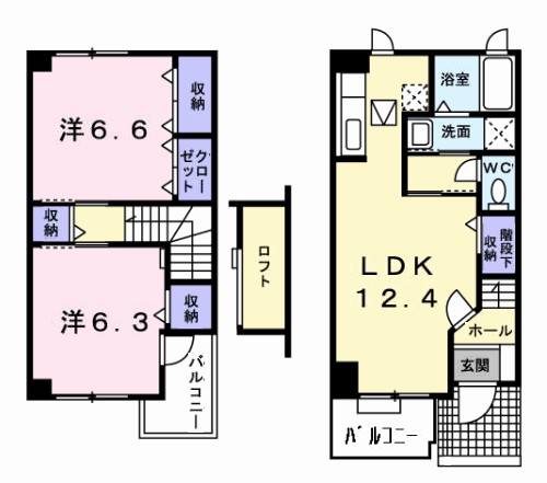 ドゥーソレールⅡ 間取り