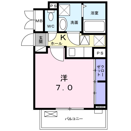 ハイムペガサスⅢ 間取り