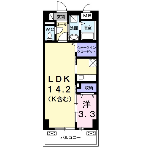 カーザ宮之前 間取り