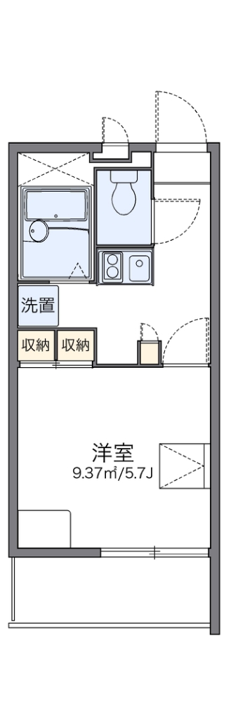 レオパレスイクセン３ 間取り