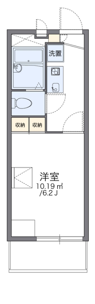 レオパレスシャンテ三国本町 間取り
