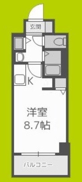 レジデンス福島Ⅱ 間取り