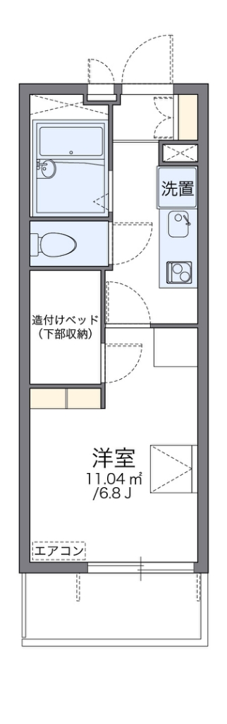 レオパレス十三Ⅱ 間取り