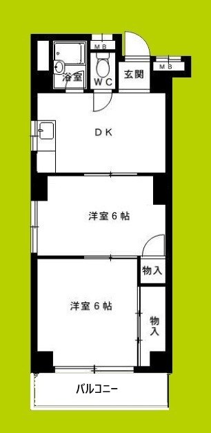 OK平野ハイツ 間取り