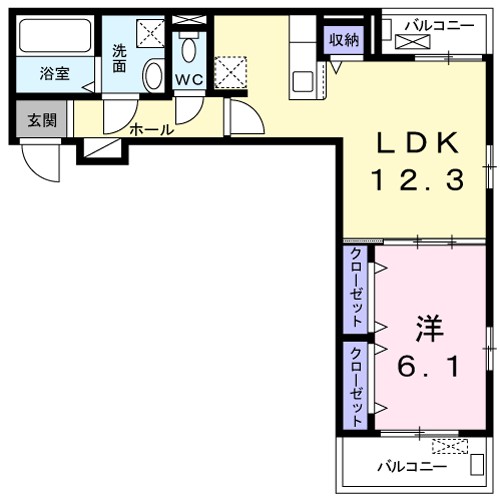 ミッテ　１号館 間取り