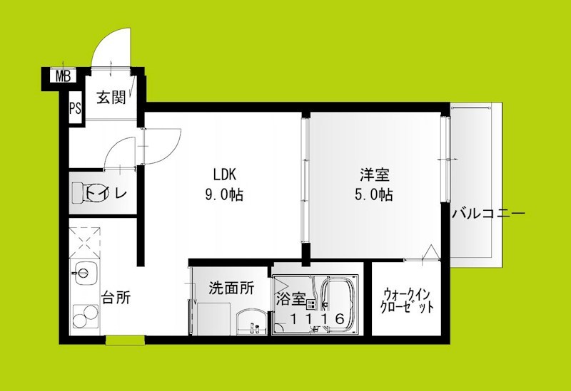 フジパレス高石綾園Ⅱ番館 間取り