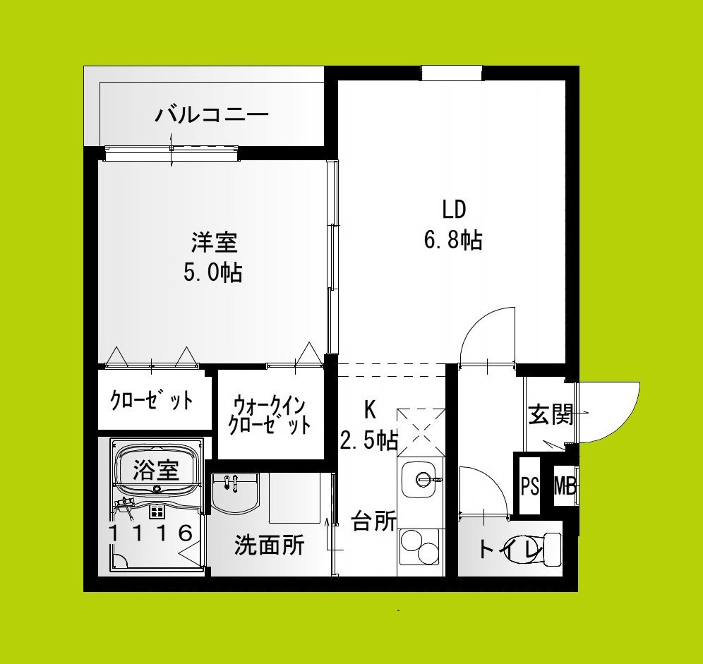 フジパレス高石綾園Ⅱ番館 間取り