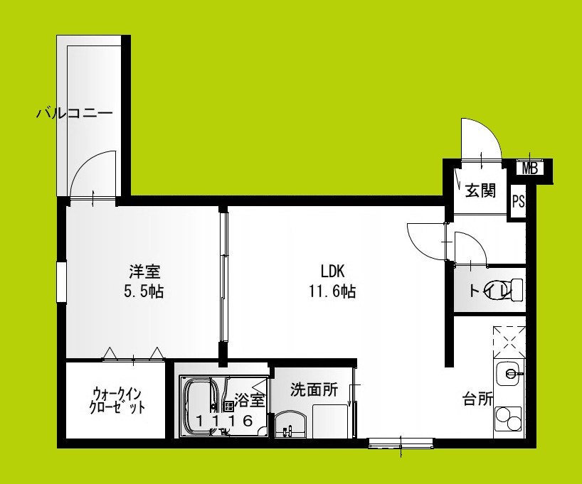 フジパレス高石綾園Ⅱ番館 間取り