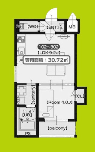 F asecia Attivo Ⅴ 間取り