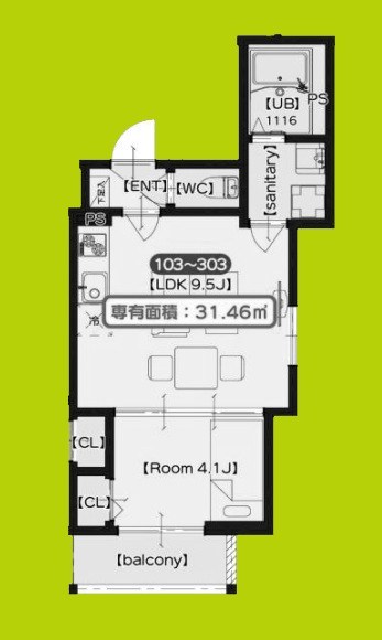 F asecia Attivo Ⅴ 間取り