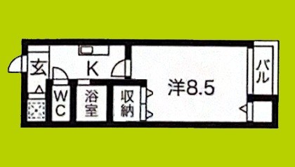 矢田健商店中ノ棟マンション 間取り