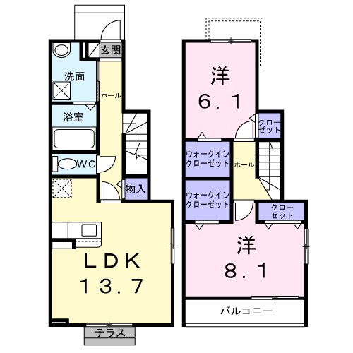 南江口３丁目アパート 間取り
