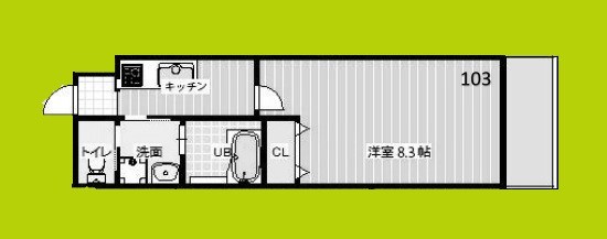 ALEGRIA津久野 間取り