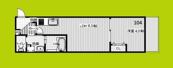 ALEGRIA津久野 間取り