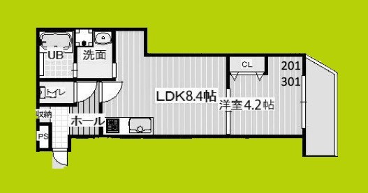 ALEGRIA津久野 間取り